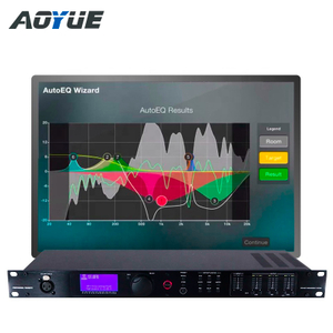 Visor LCD gráfico PA2 2 entradas 6 saídas Processador de áudio digital 